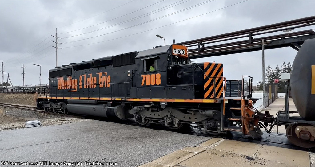 WE 7008 is about to enter the former Goodyear Chemical plant.